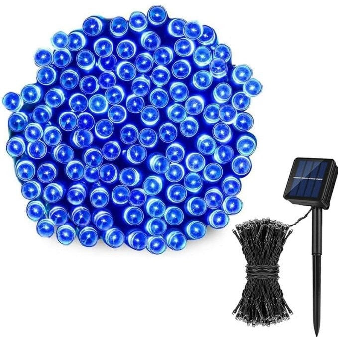 Load image into Gallery viewer, LED Solar String 200LED Blue #4175 no
