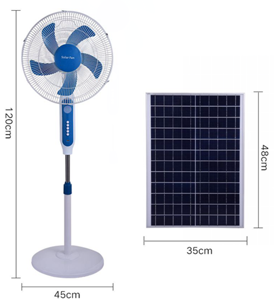 Load image into Gallery viewer, Rechargeable Solar Energy Fan, electric, with Solar Panel 25W

