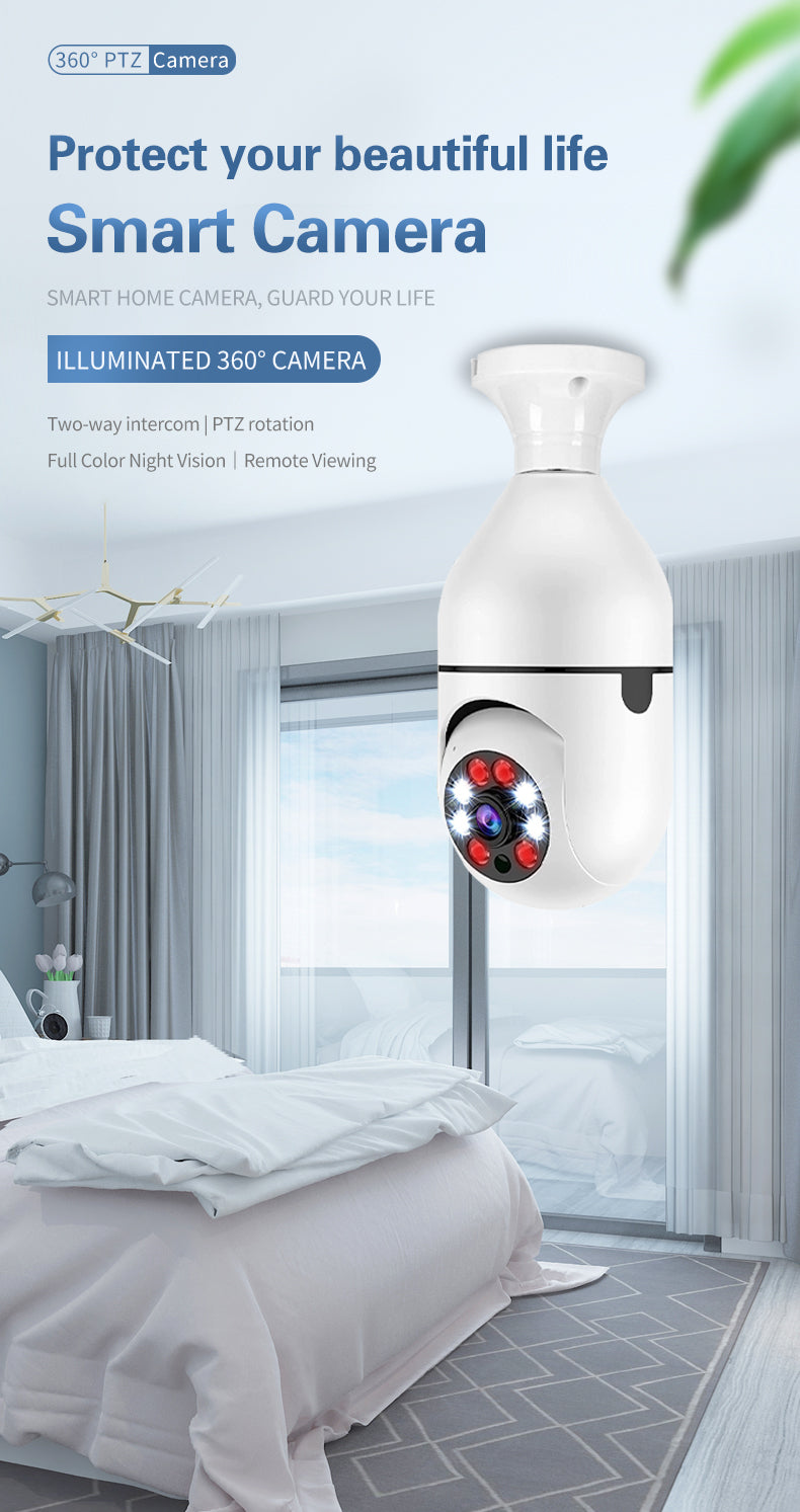 Load image into Gallery viewer, Light Bulb Security Camera 360°Panoramic Surveillance HD 1080P Security Camera #6835
