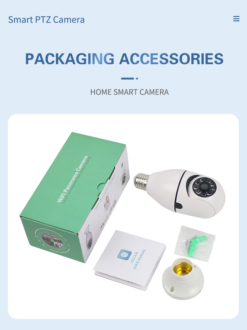 Load image into Gallery viewer, Light Bulb Security Camera 360°Panoramic Surveillance HD 1080P Security Camera #6835
