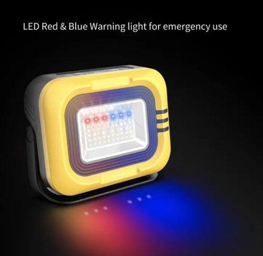 Outdoor Portable Solar Emergency Lamp USB Rechargeable Yellow 1200LM
