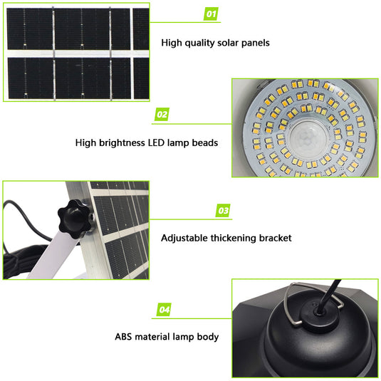 LED Remote Solar Outdoor Pendant Lights