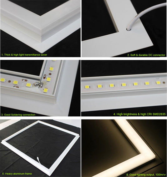 LED FRAME 2x2' 10pcs BOX 6500K 36watt