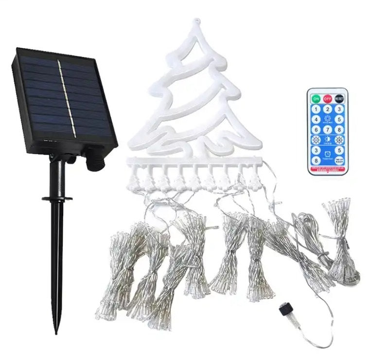 Load image into Gallery viewer, Christmas Tree Waterfall Lights Solar LED Strip #6953
