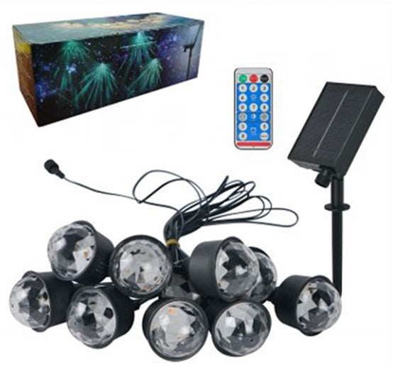 Load image into Gallery viewer, 10 Heads Solar LED String IP65 Waterproof #6954
