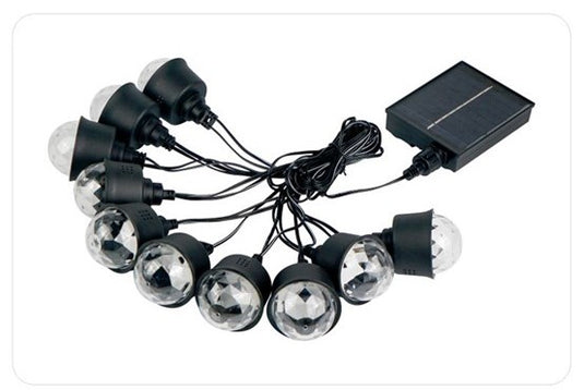 10 Heads Solar LED String IP65 Waterproof