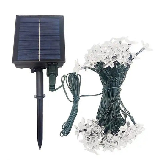 Flower Solar Led String Light Christmas RGB 60LED