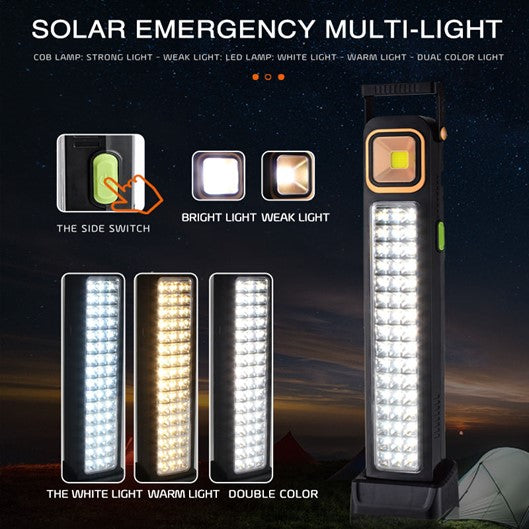 Load image into Gallery viewer, LED Emergency Light 48LED Solar Charging 45watt #6969
