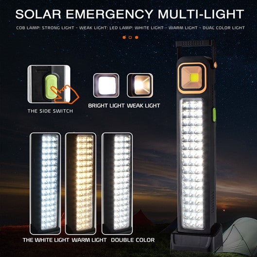 LED Emergency Light 48LED Solar Charging 45watt