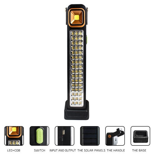 Load image into Gallery viewer, LED Emergency Light 48LED Solar Charging 45watt #6969
