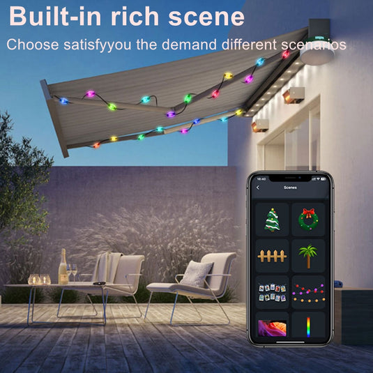 Smart APP Control Solar String Outdoor Camping