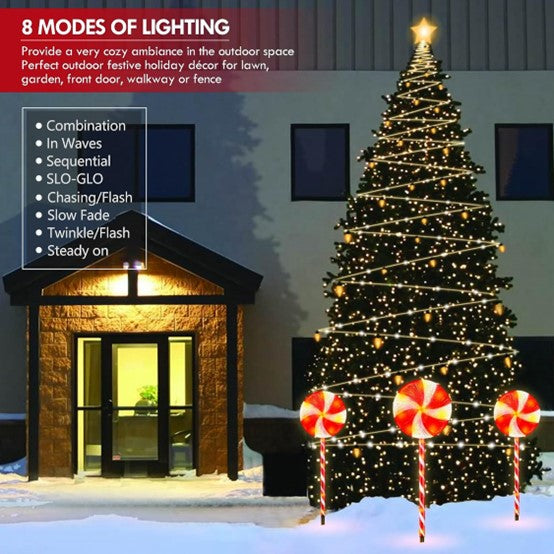 Load image into Gallery viewer, LED Solar Christmas Powered Lollipop Light String #6972
