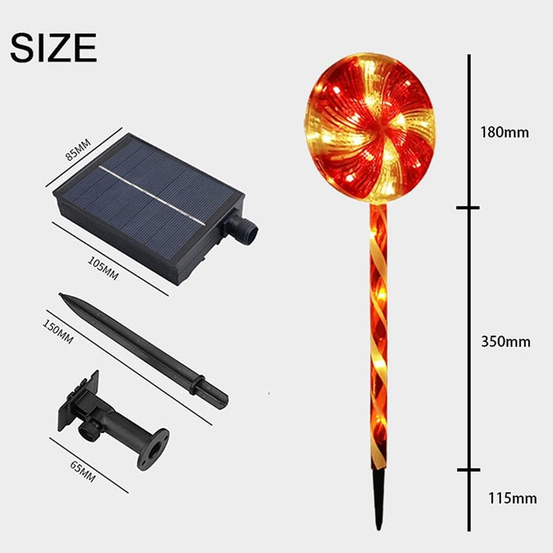 Load image into Gallery viewer, LED Solar Christmas Powered Lollipop Light String #6972
