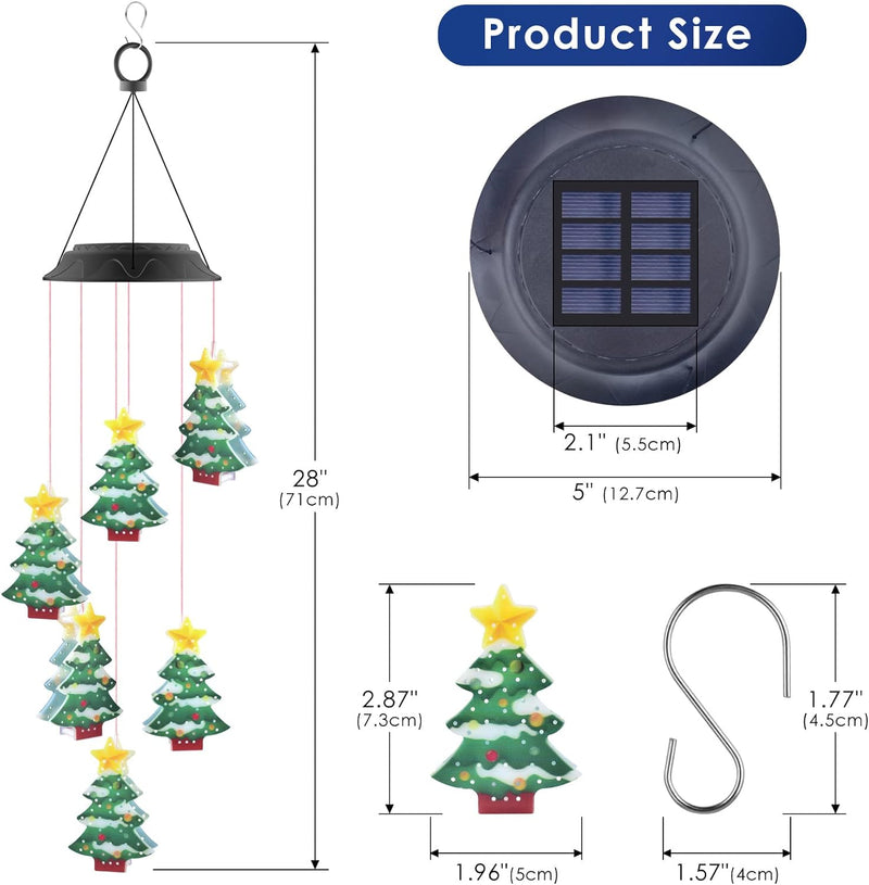 Load image into Gallery viewer, Solar Christmas Tree Christmas Decoration 6 LED #6973
