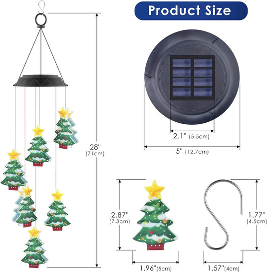 Solar Christmas Tree Christmas Decoration 6 LED