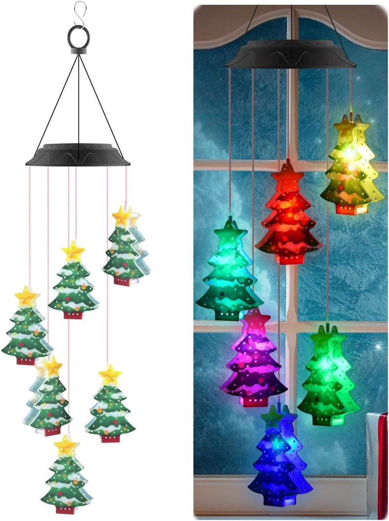 Load image into Gallery viewer, Solar Christmas Tree Christmas Decoration 6 LED #6973
