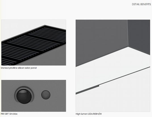 Simple But Powerful Solar Wall Light