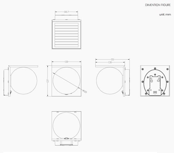 Load image into Gallery viewer, Spherical Wall Light With PIR #6980
