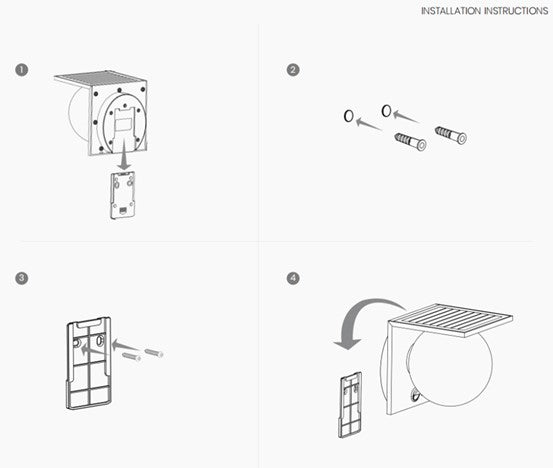 Load image into Gallery viewer, Spherical Wall Light With PIR #6980
