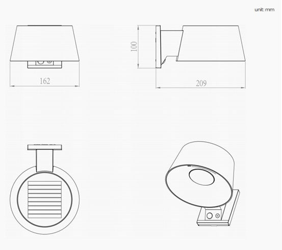 Load image into Gallery viewer, Retro But Modern Design Solar Wall Light #6981
