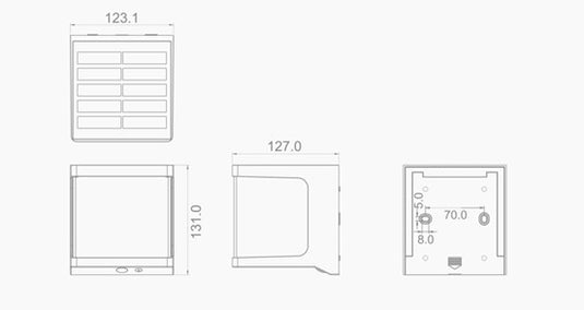 High Quality Outdoor LED Solar Wall Light