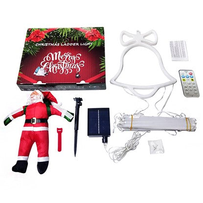 Christmas Holiday LED Solar Ladder Light