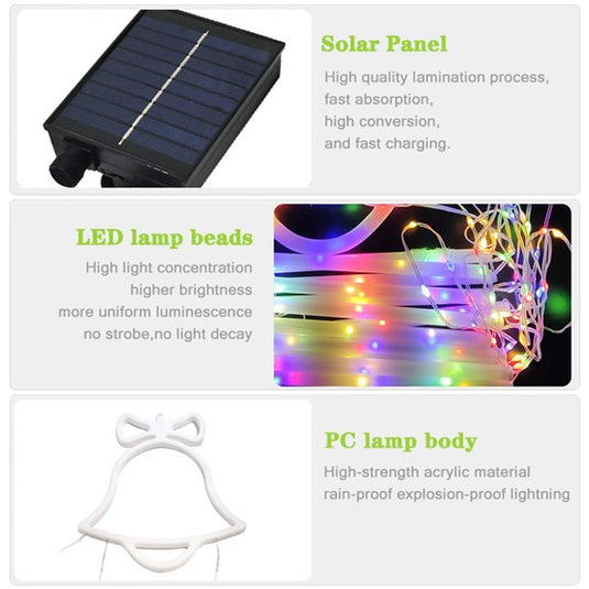 Christmas Holiday LED Solar Ladder Light