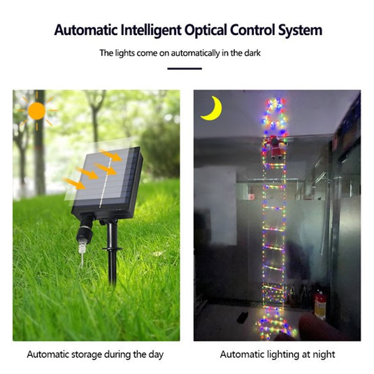 Christmas Holiday LED Solar Ladder Light