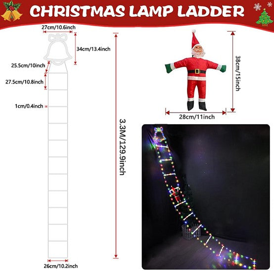 Load image into Gallery viewer, Christmas Holiday LED Solar Ladder Light #6995
