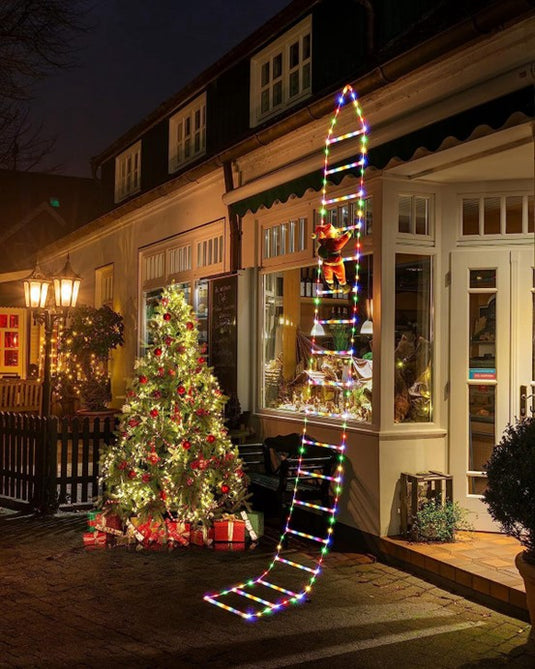 Christmas Holiday LED Solar Ladder Light