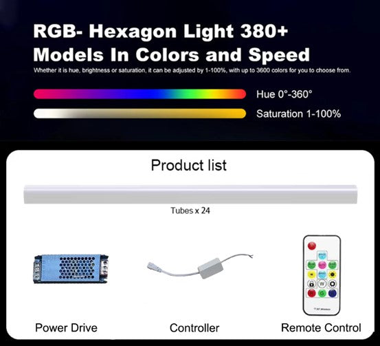 Load image into Gallery viewer, LED RGB Honeycomb Light Hexagon 600watt #7054
