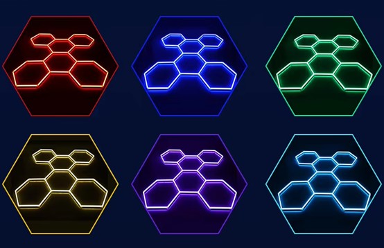 Load image into Gallery viewer, LED RGB Honeycomb Light Hexagon 600watt #7054
