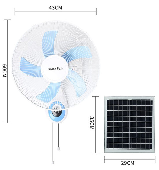 Rechargeable WALL Solar FAN 16 INCH B55 15W