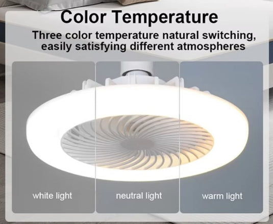 30WATT Multi Funtion DUAL Color Mini Fan Light