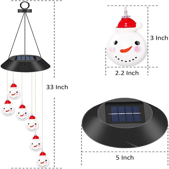 Load image into Gallery viewer, Xmax Outdoor LED Solar Wind Chime #7084
