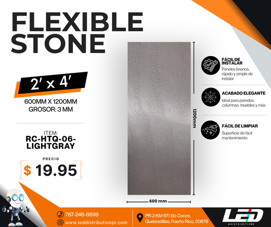 Flexible Stone Panels 2' x 4' ft.