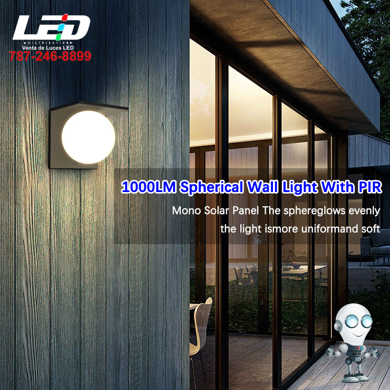 Load image into Gallery viewer, Spherical Wall Light With PIR #6980
