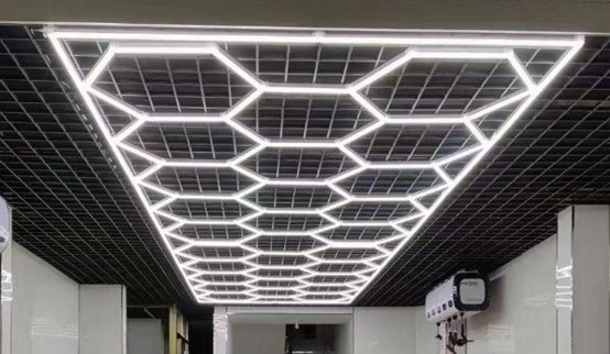 Load image into Gallery viewer, Car Detailing Ceiling Hexagon Led Light 8x16’ft
