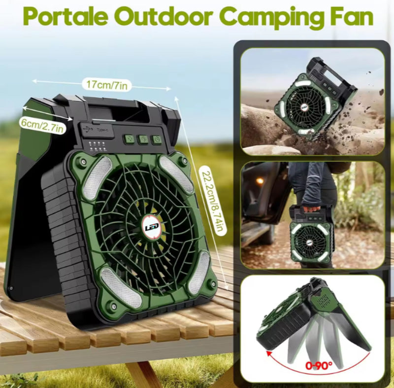 Load image into Gallery viewer, Portable Solar FAN #7055
