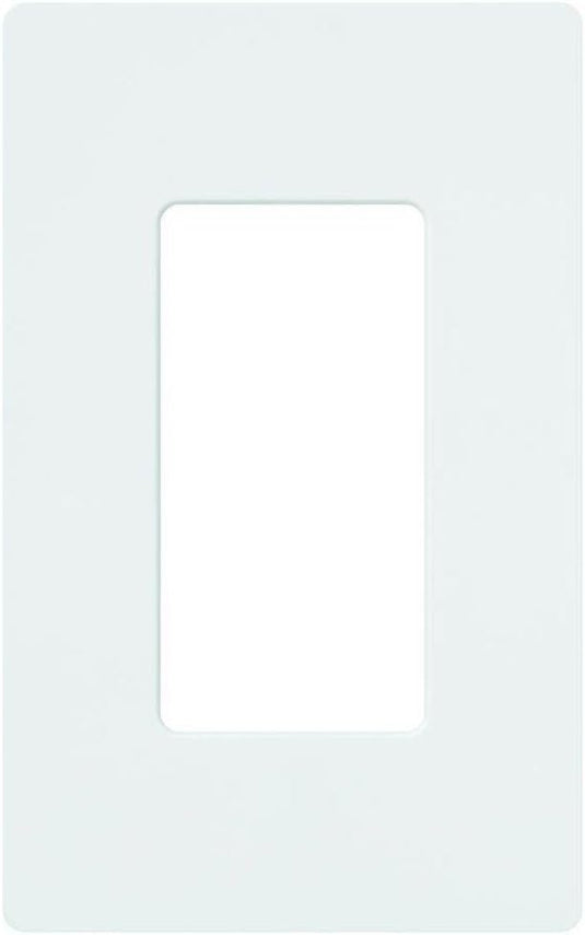 Lutron Claro 1 Gang Decorator/Rocker Wallplate, Gloss, White (1-Pack) |