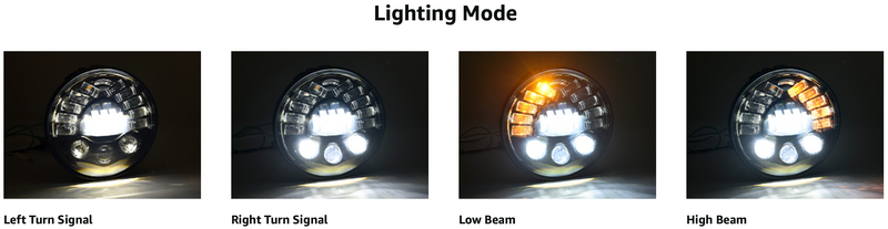 Load image into Gallery viewer, LED Headlight, Round, 7 in, #0852
