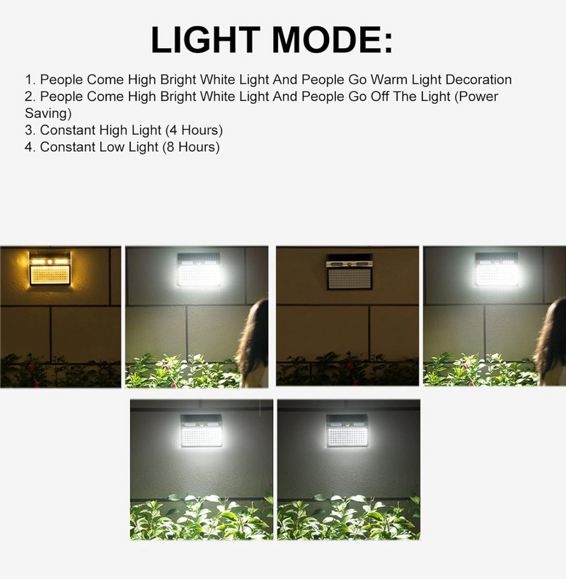 Load image into Gallery viewer, 112 Solar Wall Light, Silver, Motion Sensor, 4 Lighting Mode
