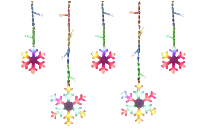 Load image into Gallery viewer, Solar String Light Snowflakes RGB + WW 2.5M 144LED #7120
