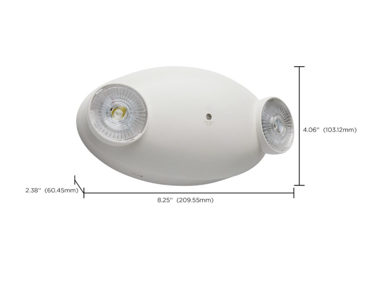 Load image into Gallery viewer, Emergency Light, 90min Ni-Cad backup, 120/277V, Dual Head, Universal Mounting
