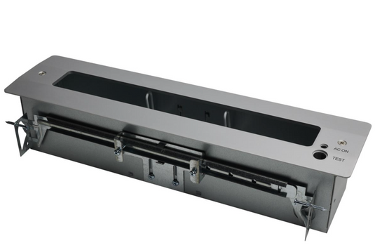 Red (Clear) Edge Lit LED Exit Sign; 3.14 Watts; Single Face; 120V/277 Volts; Clear Finish