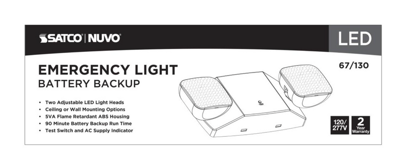 Load image into Gallery viewer, Emergency Light, 90min Ni-Cad backup, 120/277V, Dual Head, Universal Mounting

