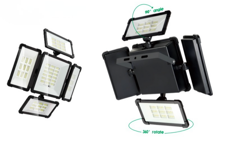 Load image into Gallery viewer, Solar Flood Light, 5 luminous surfaces, 200W, 2496LM #51819
