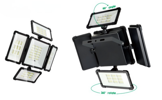 Solar Flood Light, 5 luminous surfaces, 200W, 2496LM #51819