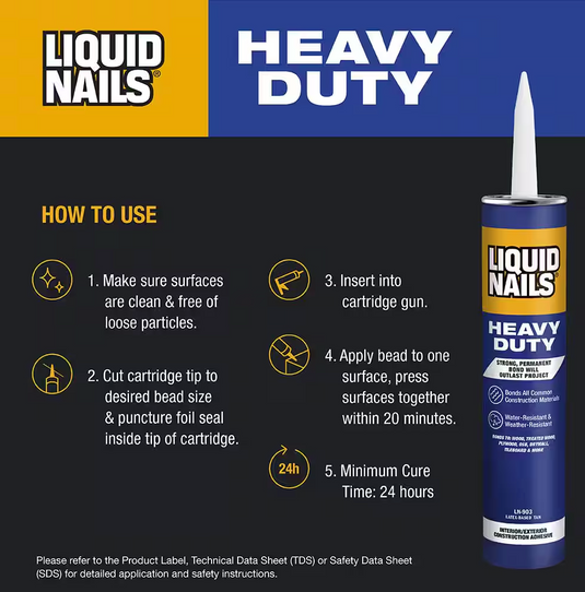 Liquid Nails Heavy Duty 10 oz. Construction Adhesive