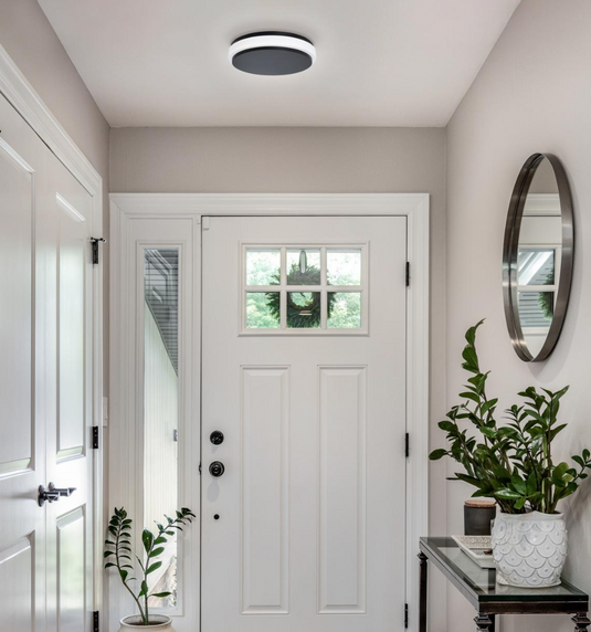 Eris 14'' LED Flush Mount Black